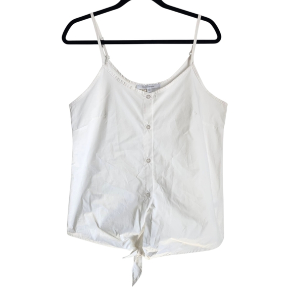 La Fée Maraboutée White Button-Front Tie Camisole – Size 38 - Picture 1 of 4